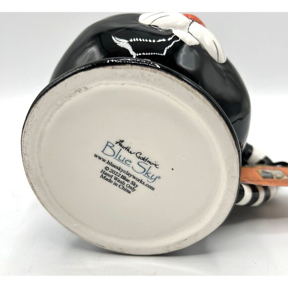 Blue Sky Clayworks Retro Halloween Black Cat Ceramic Mug Heather Goldminc *READ - Picture 7 of 8